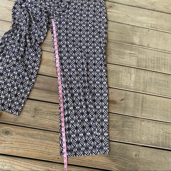 AB Studio black & white pull on Wide leg pants XL - Picture 3 of 8